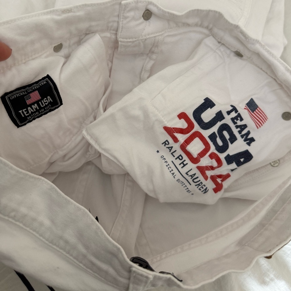 Ralph Lauren White USA Olympic Patch Jean - Picture 14 of 16